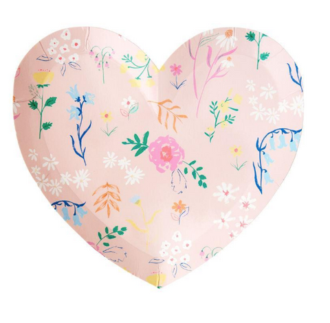 Wild Flower Heart Plates – Small